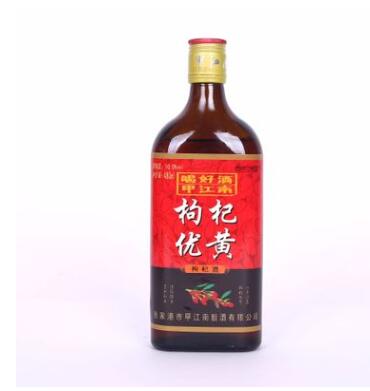 厂家直销枸杞优黄陈酿黄酒一箱6瓶（480ml/瓶）枸杞黄酒图3
