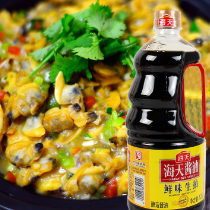 海天鲜味生抽1.28L/瓶 炒菜凉拌菜调味品酿造酱油图3