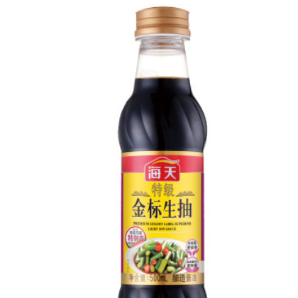 海天特级金标生抽500ml 海天酱油特级生抽点蘸凉拌家常调味图3