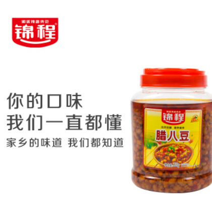 锦程腊八豆900g*6瓶装农家自制下饭菜豆豉调料饭店酒店特色调味料图3