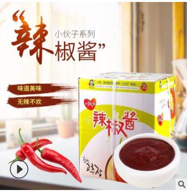 小伙子辣酱批发 14kg装韩国石锅拌饭酱 炒年糕甜辣火锅调料酱图2