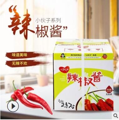 小伙子辣酱批发 14kg装韩国石锅拌饭酱 炒年糕甜辣火锅调料酱图3