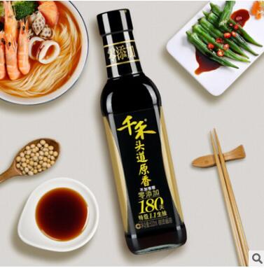 千禾头道原香180天酿造零添加酱油 凉拌蘸料 特级生抽图2