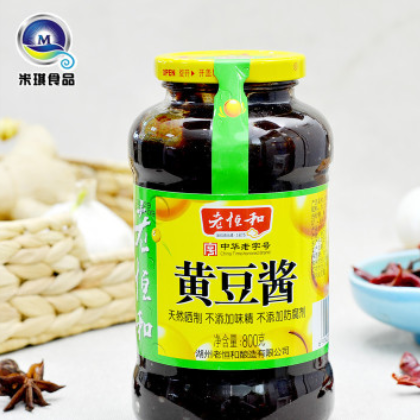 正品保障老恒和黄豆酱800g 炒菜拌面调味火锅蘸酱调味酱 欢迎批发图2