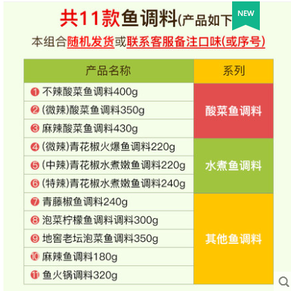 新好金汤酸菜鱼调料包商用酸菜鱼的酸菜四川微辣做粉丝5袋组合图2