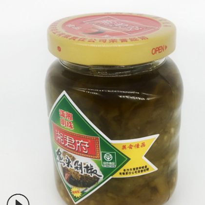 湘君府鱼头剁椒辣椒酱青辣椒220g一箱12瓶剁椒鱼头调味料厂家批发图2