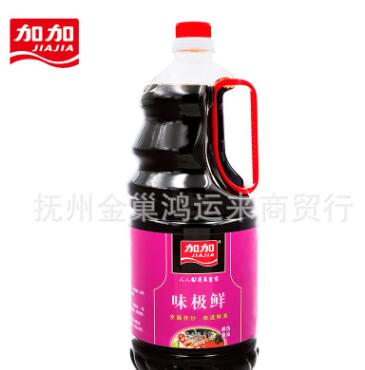 加加酱油 面条鲜 金标生抽 味极鲜3种口味 整箱1.9L*6瓶图3