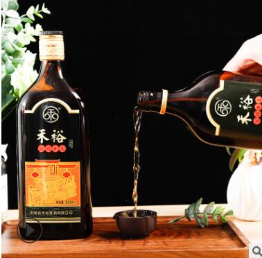 黄酒厂家直销 纯手工酿造 禾裕饮用黄酒八年500ml*6