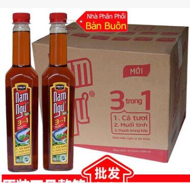 越南鱼露CHIN SU Nam Ngu金苏鱼露 南渔鱼露 500ml*24瓶整箱批发图2
