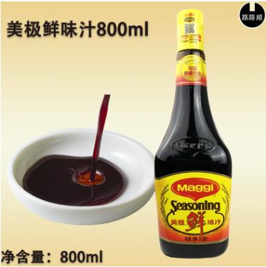 雀巢美极鲜味汁800ml 海鲜寿司生抽美极鲜酱油厨房调料蘸酱调味汁图2