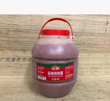 蓬辉供应 中邦蒜蓉辣椒酱6kg 甜辣适中牛腩专用 广东辣椒酱调味品图2