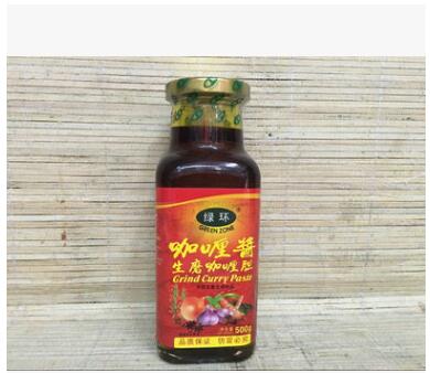绿环牌生磨咖喱胆/酱/膏瓶装500g 即煮方便快捷适用 家庭装图2