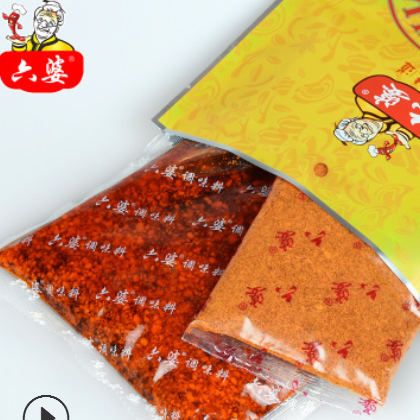 六婆580g牛油火锅底料含40g辣椒面 串串香底料麻辣烫底料图2