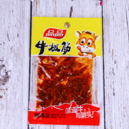 品品牛板筋爽口薄片40g麻辣烧烤红烧3味可选休闲小吃零食成都特产图2