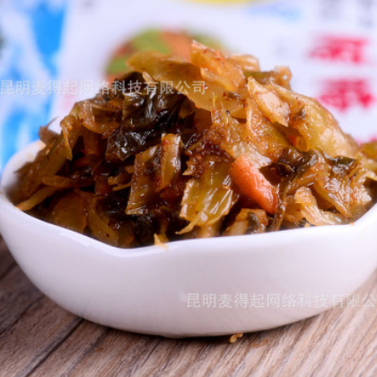 栗树园腊腌菜80g 云南腾冲特产 特色小吃 酸菜 酱菜 下饭菜批发图3