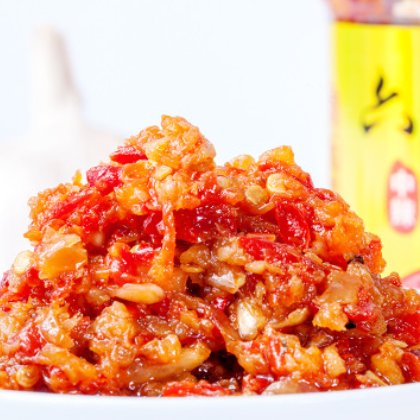 调味酱中辣椒酱 农家自制200g蒜蓉辣椒酱拌饭拌面调味酱下饭菜图2