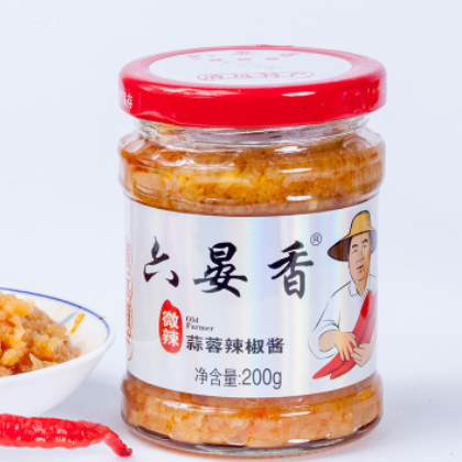 农家手工辣椒酱 拌饭特辣下饭菜200g蒜蓉辣椒酱厂家直供调味辣酱图3