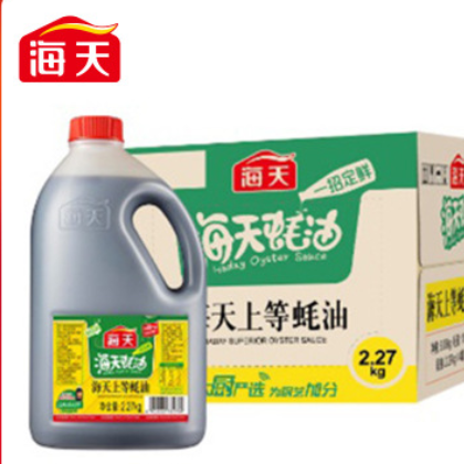 海天上等蚝油2.27kg*4瓶/箱 家庭装烧烤调味料 拌面增鲜火锅蘸料