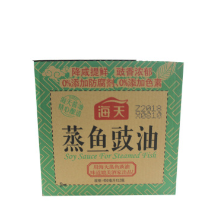 海天蒸鱼豉油450ml*12瓶/箱 清蒸炒菜 蒸鱼汁厨房调料酱油图2