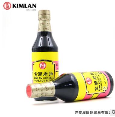 台湾进口金兰老抽酱油 调味品12瓶/箱装590ml/瓶老抽酱油图2