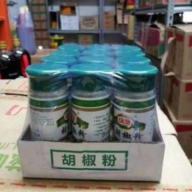 绿湖白胡椒粉玻璃瓶25g*12瓶装 小瓶家庭装餐饮烹调专用胡椒鸡图2