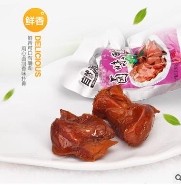 批发 休闲食品 自然派卤味鸭肫500g*8包/箱图3