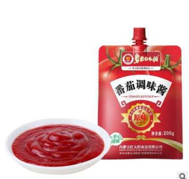 草原红太阳番茄沙司200g 番茄酱蘸食面包 薯条等食品图3
