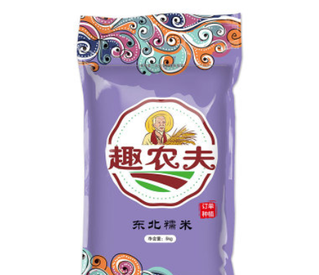【趣农夫】厂家直批19五常白色圆粒糯米粘大米5kg10斤五谷杂粮图2
