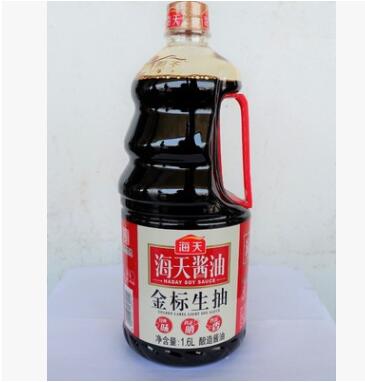 批发销售海天酱油 金标生抽1.6L*6 炒菜酱油调料 食堂学校可用