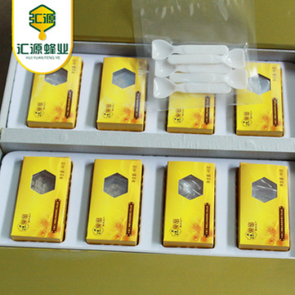 云南蜂蜜 新鲜蜂巢蜜 蜂窝 嚼着吃的蜂蜜40g*8瓶 礼盒装厂家批发图3