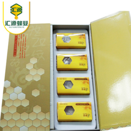 云南蜂蜜 新鲜蜂巢蜜 蜂窝 嚼着吃的蜂蜜40g*8瓶 礼盒装厂家批发图2