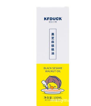 功夫小鸭 黑芝麻核桃油100ml瓶装 儿童食用油 冷榨图2