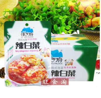 淳于府辣白菜100g*60袋整箱批发韩式泡菜下饭菜火锅食材拌饭酱菜