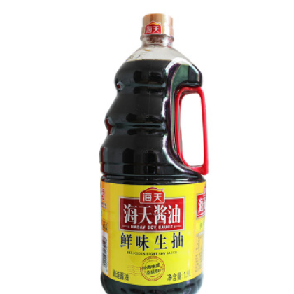 海天鲜味生抽酱油1.9L商用大桶装闷煮小炒蘸料火锅正品超值装调