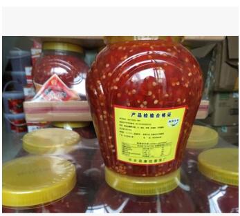 川汇鱼头剁椒2kg*6桶 红色鱼头剁椒酱 下饭拌饭酱蒸鱼图2
