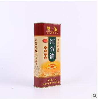 厂家供应食用香油芝麻油 小磨铁盒植物油香油1.5L 调味火锅香油图2
