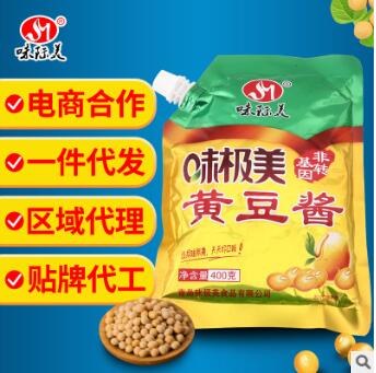 厂家批发400g黄豆酱山东特产大豆黄豆酱原酿酱调料电商图3