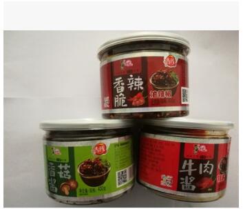 青援香菇酱 拌面酱 拌饭酱400gx4瓶原味 香辣脆牛肉酱可搭配图2