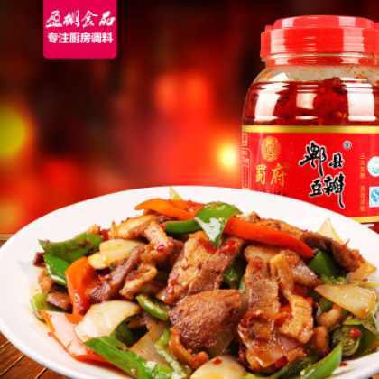 蜀府红油豆瓣酱1.1kg 郫县豆瓣 辣椒调味酱 川菜回锅肉调料火锅料图2