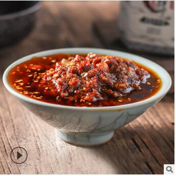 厂家直销手工制作 真有大粒牛肉的香辣牛肉酱 豆瓣酱辣椒酱料定制图2