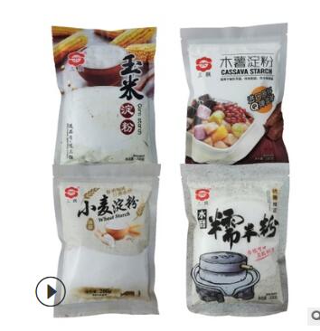 三猴木薯淀粉厂家直销200g*30包/箱制作芋圆烧仙草奶茶珍珠图2