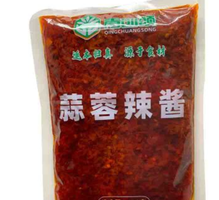 厂家直供青创颂批发定制蒜蓉辣酱500g袋装下饭酱拌饭酱火锅专用酱图3