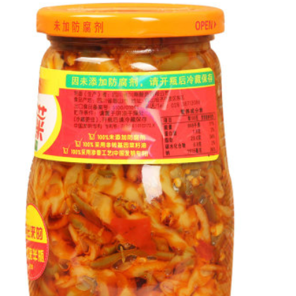【厂家直供】南爽口下饭菜454g 四川特产咸菜 榨菜丝瓶装小菜泡菜图3