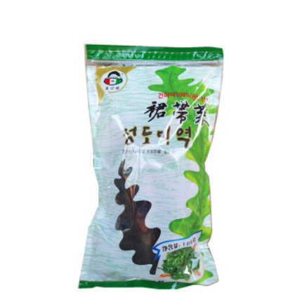 包邮小伙子海带整箱24袋100g韩式裙带菜 韩国海带汤 薄海带丝干货图3