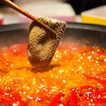 重庆特产小天鹅手工牛油麻辣火锅底料500g火锅料冒菜麻辣烫调料图2