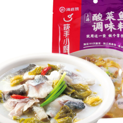 海底捞火锅 上汤酸菜鱼火锅底料调味料老坛酸菜鱼调料360g