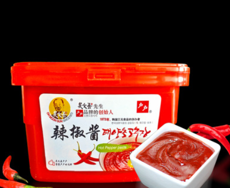 户户韩式辣椒酱500g吴文善韩国炒年糕石锅拌饭火锅面调味酱甜辣酱图2