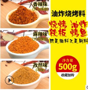 理顺烧烤撒料 500g烧烤外撒粉 羊肉串烧烤调料 孜然粉调味料批发图3