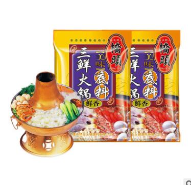 重庆桥头三鲜火锅底料150g不辣清汤火锅料四川鸳鸯锅菌汤调料批发图2