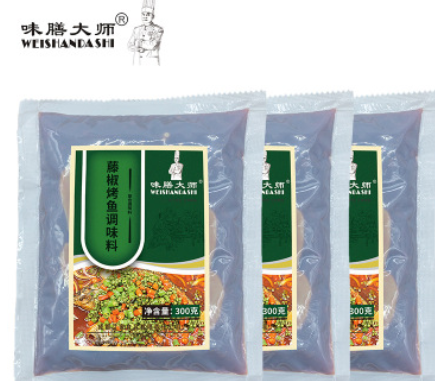 万州烤鱼调料300g 藤椒鱼火锅底料 纸包鱼烤鱼酱料包调味品批发